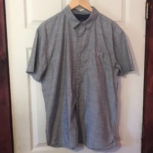 Bruno Gray Patterned Button Down Shirt Mens Large L